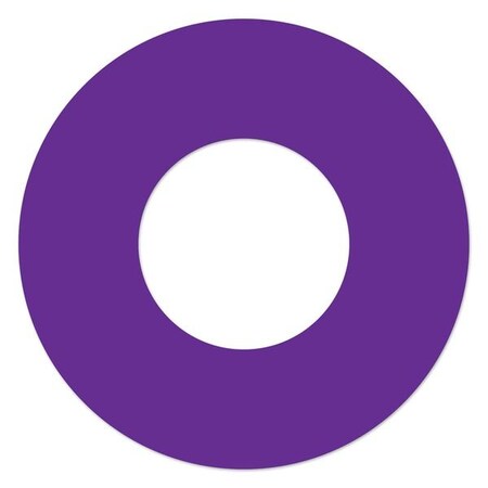 Ergomat Xtreme 8.25in Donut- 5in Center Purple, 12PK DSX-CIRCLE-8.25-P-KIT